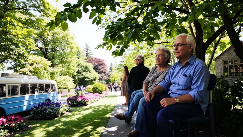 accessible peaceful botanical garden paths