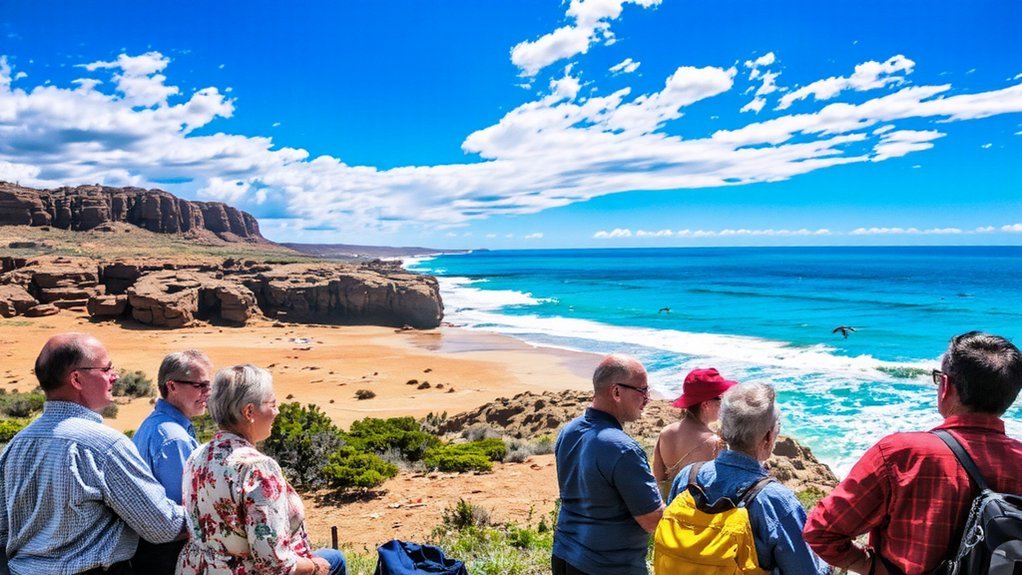 blooming wildflowers soaring birds
