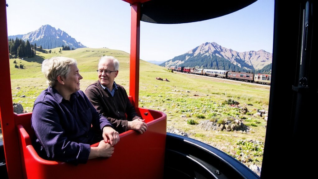 bus and train sightseeing