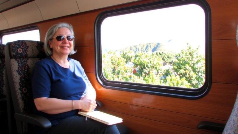 confident senior solo travel