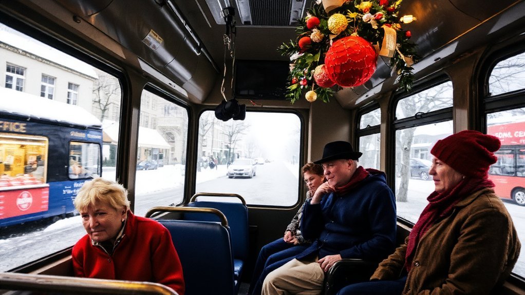 cozy accessible festive bus