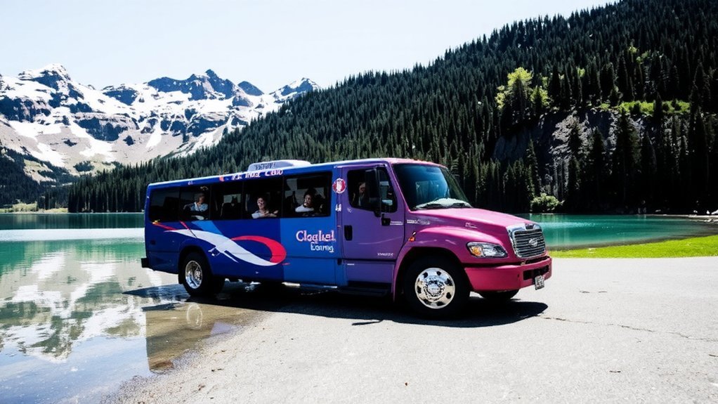glacier fed lakes historic chalets