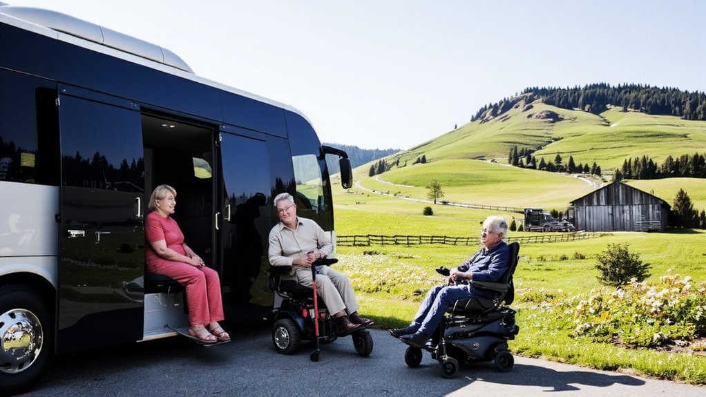 low step ramps padded seats