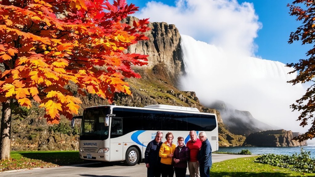 misty roaring layered cliffs