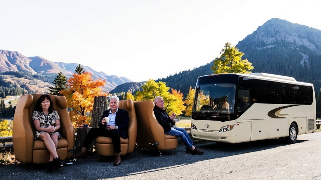 Luxury Senior Bus Tours: Premium Coach Travel Experiences seaside sunrises mountain sanctuaries