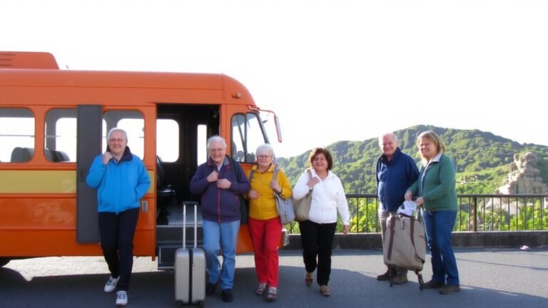 senior multi family bus tours