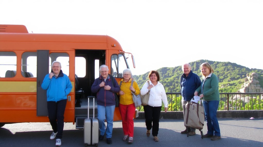 senior multi family bus tours