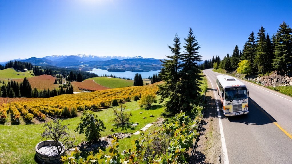 sunlit orchards and wineries