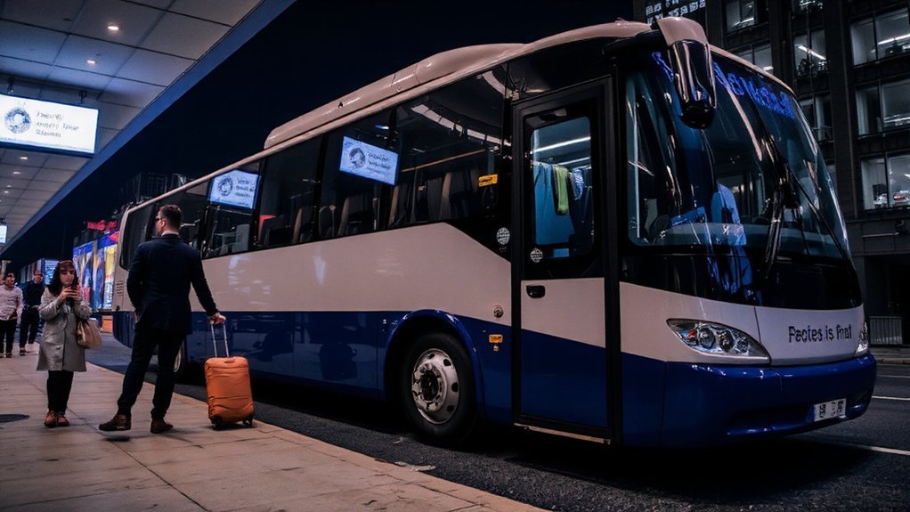 tailored coach departure times